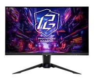 ASROCK Monitor PG32QFT / 32", QHD, IPS, 180 Hz, 1 ms, 2x HDMI, 1x DP, audio out, WiFi antena, crni