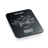 GRAEF Digitalna kuhinjska vaga KS202, crna, staklena površina, 5 kg