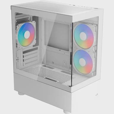 AEROCOOL Kućište Viewport Mini V2 ARGB tower bijelo, staklo