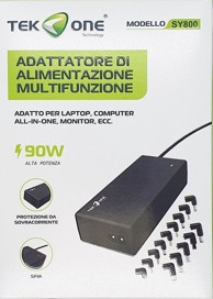 TEKONE Univerzalni punjač/adapter za laptope 90 W, crni