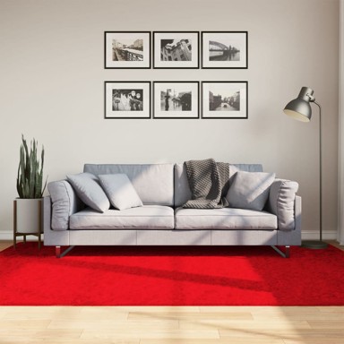 Tepih Oviedo kratkih vlakana crveni 160 x 230 cm