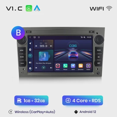Multimedija uređaj, Android za Opel/Vauxhall Astra, Corsa, Vectra, V1C, 1GB/32GB, B