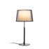 RENDL Stolna lampa, Esplanade, 230V, E27 42W, krom, crna/bijela