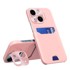 MG Maskica za iPhone 14, Leather Stand, roza