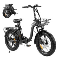 VEVOR Električni sklopivi bicikl 250W 7-brzina 25Ah 36V 1735x640x1310 mm