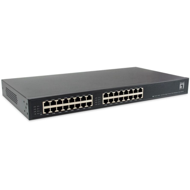 LEVELONE PoE prilagodnik POH-1620, Fast/Gigabit Ethernet, 1U, crni