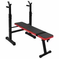 Klupa za utege 126,5 x 67 x 111 cm, crna