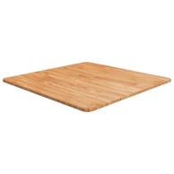 Četvrtasta stolna ploča svjetlosmeđa 70x70x1,5 cm od hrastovine