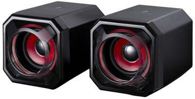 SUREFIRE Zvučnici Gator Eye, crno-crveni