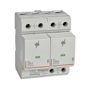 LEGRAND Prenaponska zaštita 412281, T1+T2, 1P+N, 25 kA