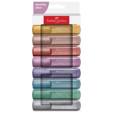 FABER-CASTELL Signir Textliner 46 Metallic 254678, 1 - 5 mm, set 8 boja
