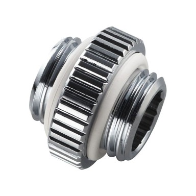 PHANTEKS Ravni adapter Glacier MM, G1/4 inča AG na G1/4 inča AG, krom, srebrni