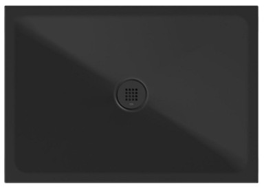 GSI Tuš kada keramička EXTRA FLAT 100x70x2 cm, mat crna