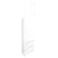 DUGA Vrećica ukrasna za bocu natron, 14x38x8 cm pk50, bijela