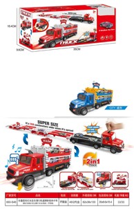 Dječja igračka kamion s prikolicom, 2 u 1, plavi