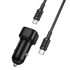 BOROFONE Auto punjač BZ34A, PD 20 W, QC 3.0, USB-C na USB-C kabel, 1 m, crna