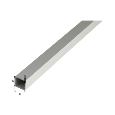 GAH ALBERTS Profil cijev, eloksiran aluminij, 25x25x1,5 /1 m