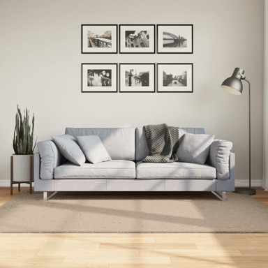 Tepih Huarte kratka vlakna mek i periv boja pijeska 140x200 cm