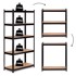 MODERNHOME Metalna polica, 180 x 90 x 40 cm, 5 polica, nosivost 875 kg