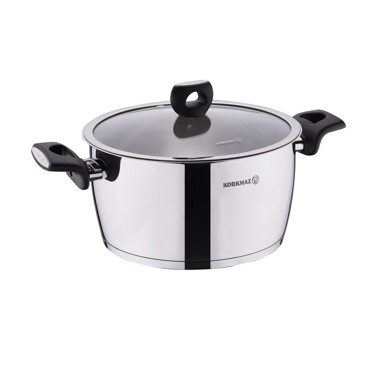 KORKMAZ Lonac Nora 24x13 cm, 5,5 l, inox