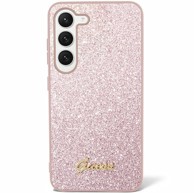 GUESS Maska Glitter Script za Samsung Galaxy S24, roza