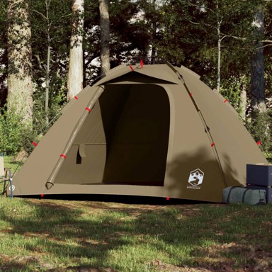 Šator za ribolov za 4 osobe, 262 x 254 x 172 cm, maslinastozelena