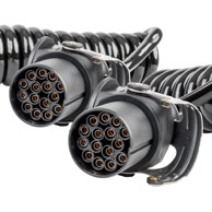 AMIO Rastezljivi kabel TIR 2×15 PIN, 5 m, 24 V, AMIO-04382