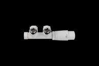 DUO univerzalni bijeli kombinirani ventil s PEX konektorima 3/4”x16 mm