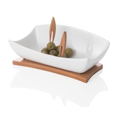 BRANDANI Posuda za posluživanje s pladnjem i 2 čačkalice Coupelle