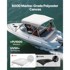 VEVOR Bimini nadstrešnica za čamac s 3 luka, 183 x 137-152 x 117 cm, svijetlosiva