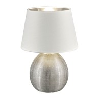 TRIO Bijela stolna svjetiljka Luxor, visina 35 cm