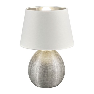 TRIO Bijela stolna svjetiljka Luxor, visina 35 cm