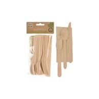 Pribor za jelo sa salvetom, 24 komada