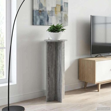 Stalak za biljke, 2 kom, siva sonoma, Ø40 x 100 cm
