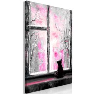 Slika Longing Kitty Vertical Pink 80x120