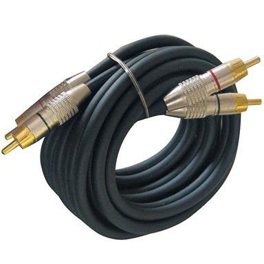 DYNAVOX Audio kabel, 2 x RCA na 2 x RCA, 6 m, crni