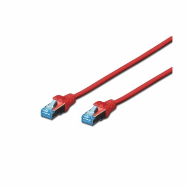 DIGITUS SFTP kabel CAT.5e 0,5 m, crvena