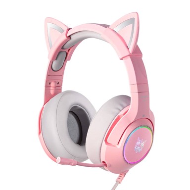 ONIKUMA Gaming slušalice K9 roze RGB