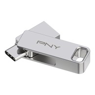 PNY USB stick Duo Link Type-C 128GB USB 3.2 srebrna