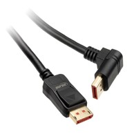INLINE 8K (UHD-2) DisplayPort kabel, gore savijen, crni, 3 m 17153O
