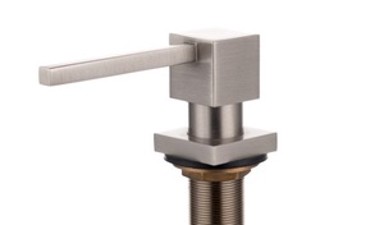 SINK SOLUTION Kvadratni dozator deterdženta za sudoper, brušeni nikal