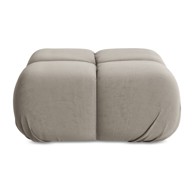 MAKAMII Bež baršunast modularni tabure Lokua, 95x95x41 cm