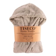 TISECO HOME STUDIO Smeđi dječji ogrtač od mikropliša, 134-140 Delux