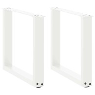 Noge za klub stolić od čelika, 2 kom, 50 x (42-43.3) cm, crna