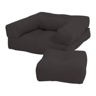 KARUP DESIGN Dječja stolica sa tabureom Mini Cube Dark Grey