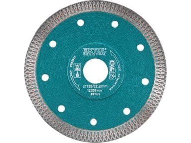 EXTOL INDUSTRIAL Dijamantna rezna ploča 8703043 Thin Cut, turbo, 150 x 22,2 mm, suho/mokro