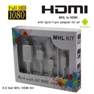 PARADOKS Kabel set 5 pin i micro 11 usb s adapterom mhl u hdmi