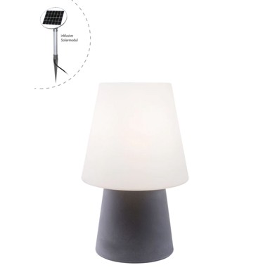 8SEASONS Solarna lampa, No. 1, 60 cm, siva