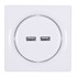 FIBARO Pametna utičnica Walli N, 2xUSB, bijela
