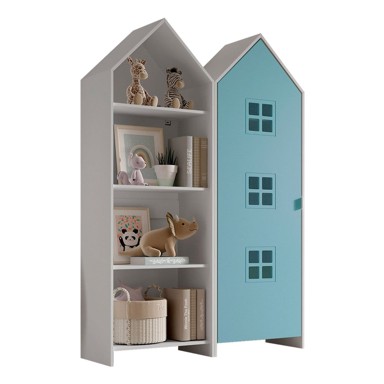 VIPACK Bijela/svijetlo plava otvorena dječja garderoba 115x171,5 cm CASAMI BRUGES 